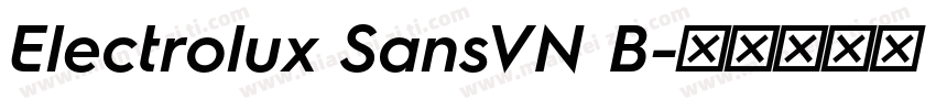 Electrolux SansVN B字体转换